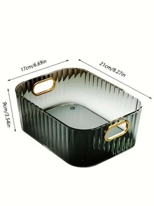 1 pieza Caja de almacenamiento de cepillo de maquillaje transparente - Verde - Ver 4