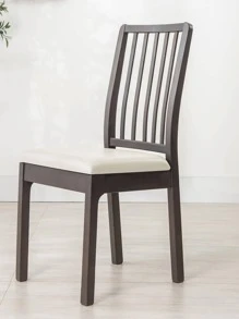 forcheer 45x45CM PU Dining Chair Seat Cover With Buckle, Black, Elastic & Waterproof Material, Machine Washable, Pack Of 1 - White - View 3