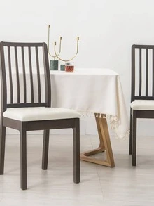 forcheer 45x45CM PU Dining Chair Seat Cover With Buckle, Black, Elastic & Waterproof Material, Machine Washable, Pack Of 1 - White - View 6