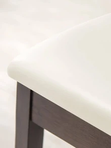 forcheer 45x45CM PU Dining Chair Seat Cover With Buckle, Black, Elastic & Waterproof Material, Machine Washable, Pack Of 1 - White - View 7