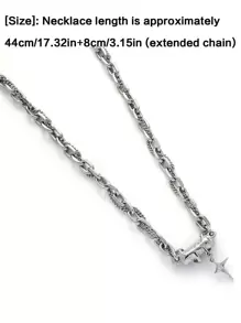 Chunky Thorns Mixed Necklace/Bracelet, Męski Prezent Świąteczny (Akcesoria Europejskie i Amerykańskie Luksusowe Niszowe Hiphopowe Akcesoria Osobowość Minimalistyczny Styl Biżuteria)