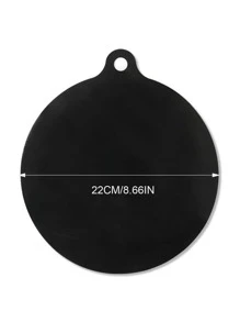 1入組素色矽膠感應炊具防燙套墊 - 黑色 - 查看 4