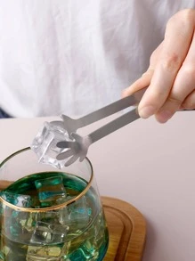 1pc Stainless Steel Food Tongs - Silver - View 6