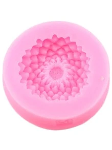 1pc Silicone Mold, Creative Flower Design Silicone Mould For DIY Craft - Pink - View 3