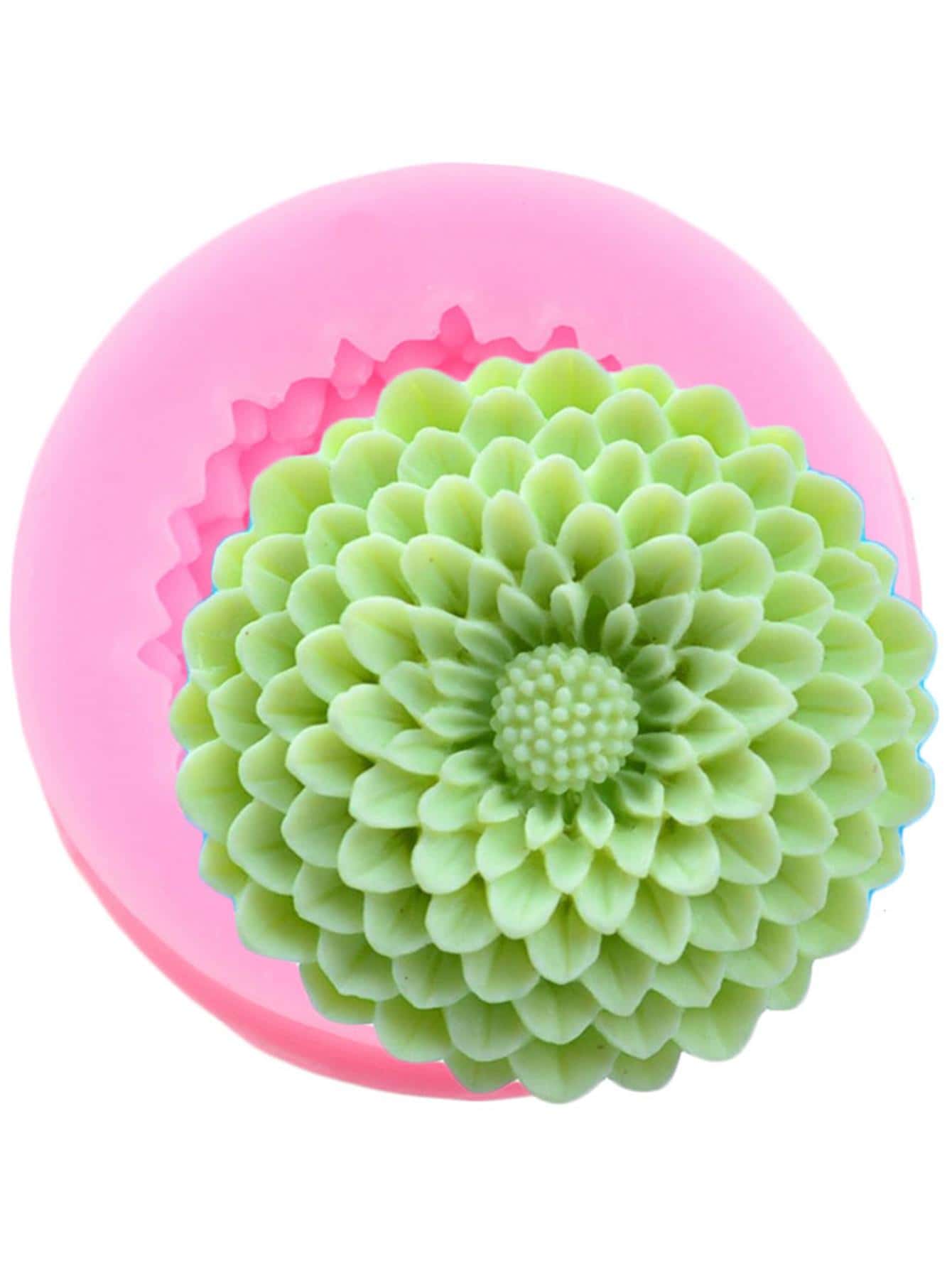 1pc Silicone Mold, Creative Flower Design Silicone Mould For DIY Craft - Pink - View 1