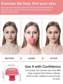 1pc Face Training Ball - Pink - View 2