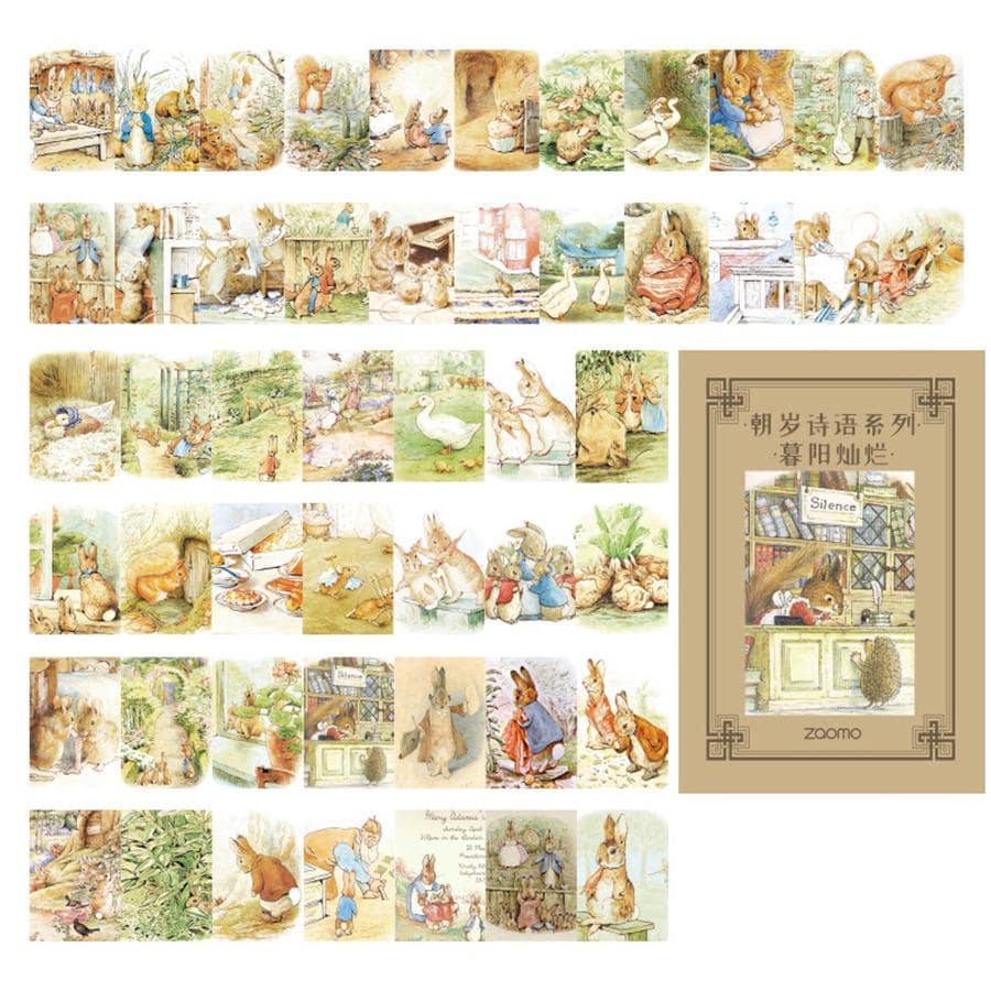 Bộ 50 Hình Chất Liệu Đồ Họa Giấy, Giấy Thủ Công Trang Trí Đa Năng Cổ Điển Cho Thủ Công DIY, Tài Khoản Cầm Tay - Lạc đà - Xem 1