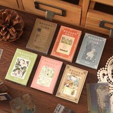 Bộ 50 Hình Chất Liệu Đồ Họa Giấy, Giấy Thủ Công Trang Trí Đa Năng Cổ Điển Cho Thủ Công DIY, Tài Khoản Cầm Tay - Lạc đà - Xem 2