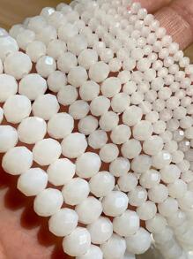 1 hebra Accesorio de joya DIY cuenta - Blanco - Ver 1