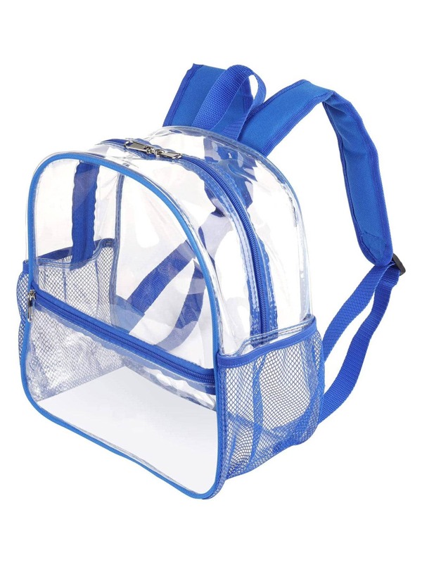 Clear Backpack Stadium Approved 12x6x12, Small See Through Backpack Bag