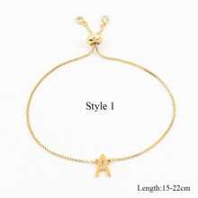 Fashion Stainless Steel Letter Decor Beaded Bracelet For Women For Daily Decoration