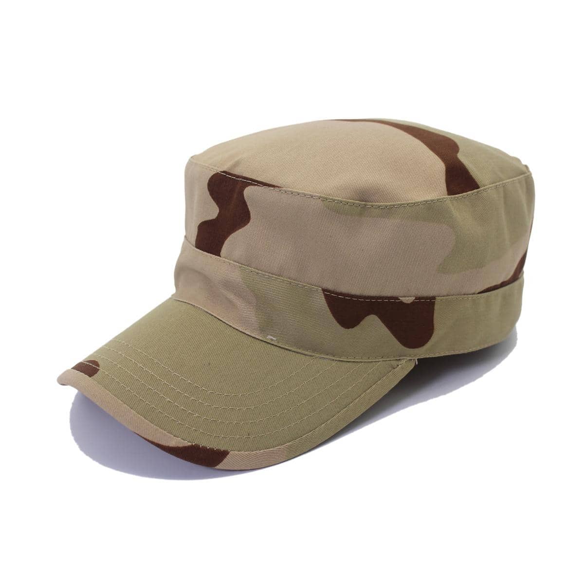 Outfly 1pc Outdoor Sports Camouflage Flat Top Baseball Cap With 60cm Head Circumference, Casual Hat - Khaki - View 1