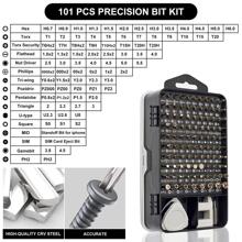 115 chiếc Ô tô/xe hơi Độ chính xác Cái vặn vít Công cụ sửa chữa Bộ dụng cụ , Đa chức năng Đồng hồ điện tử Cái vặn vít Bộ , Đồng hồ Điện thoại di động Tháo gỡ Sửa chữa Cái vặn vít Công cụ - màu đen - Xem 6