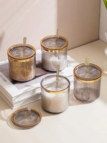 1 szt. Wyczyść słoik na przyprawy - Szary - Zobacz 5