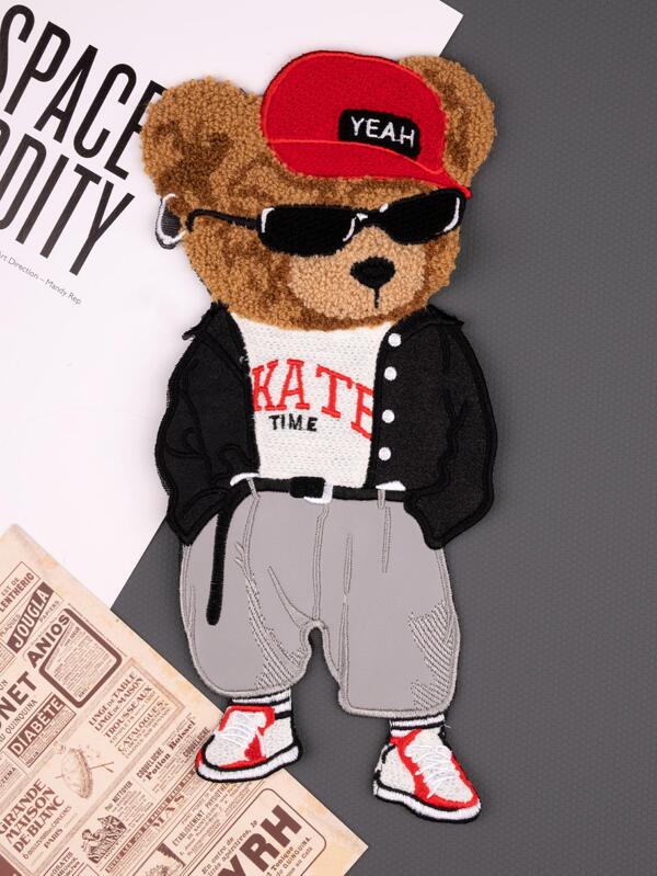 1pc Bear Design Iron-on Patch
