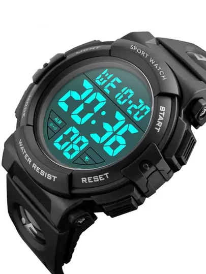 1st mäns stora urtavla utomhus multifunktionell sport elektronisk armbandsur