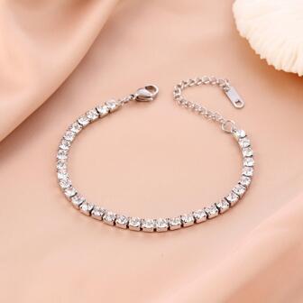ZIRUISP Rhinestone Chain Bracelet