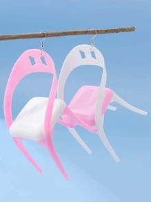 Thiết kế ghế thả bông tai - trắng - Xem 2