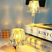 1pc PMMA Decoration Light, Modern Table Lamp Design Decorative Light For Home - Yellow - View 3
