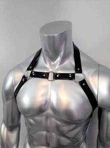 Cross-Border Men Sexy Hollow Out Belt Clothing/Performance Prop For Nightclub Or Bar - Black - View 4