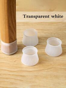 4入組矽膠桌腿套 - 白色 - 查看 1