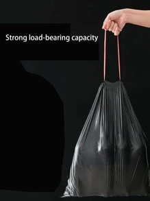 5卷抽繩垃圾袋 - 黑色 - 查看 5
