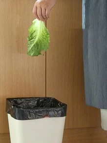 5卷抽繩垃圾袋 - 黑色 - 查看 6