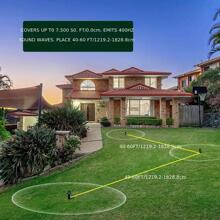 2pcs Solar Mouse Repellent, Ultrasonic Mole Repellent, Solar Powered Sound Wave Rat Deterrent, For Outdoor - Black - View 6