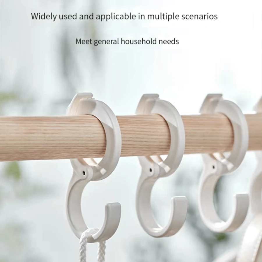 Móc treo đồ miễn phí hình chữ S 5 cái - trắng - Xem 1