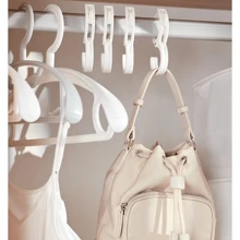 Móc treo đồ miễn phí hình chữ S 5 cái - trắng - Xem 3