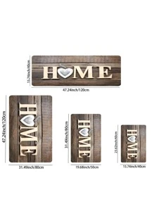 1 Peça tapete de cozinha antiderrapante com gráfico de letra, decoração de quarto
