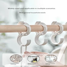 Móc treo đồ miễn phí hình chữ S 5 cái - trắng - Xem 5