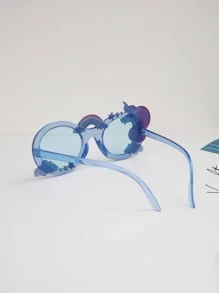 1pc Unicorn Birthday Party Photo Prop Fashion Glasses, Suitable For 12+ Year Old Kids & Adults, Lovely Pegasus Party Decoration - Blue - View 6