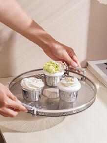 1入組圓形託盤帶手柄 - 灰色 - 查看 7