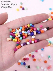 150入组/套4mm休閒釘珠DIY首飾配件適合女士DIY首飾製作 - 玫瑰紅 - 查看 4