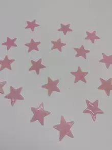 100 miếng dán tường hình ngôi sao phát sáng trong bóng tối, miếng dán ngôi sao bằng nhựa màu hồng tự làm, dùng để trang trí nhà cửa, nhãn dán, decal dán tường, decal vinyl để trang trí nhà cửa, vật dụng trang trí mùa xuân làm mới ngôi nhà của bạn, nhãn dán trang trí Rama quà tặng sinh nhật tốt nghiệp - Hồng - Xem 4