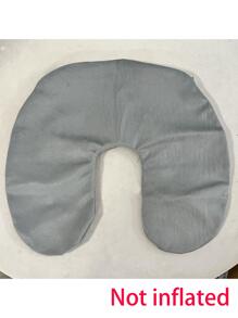 1入組素色充氣枕頭 - 灰色 - 查看 4