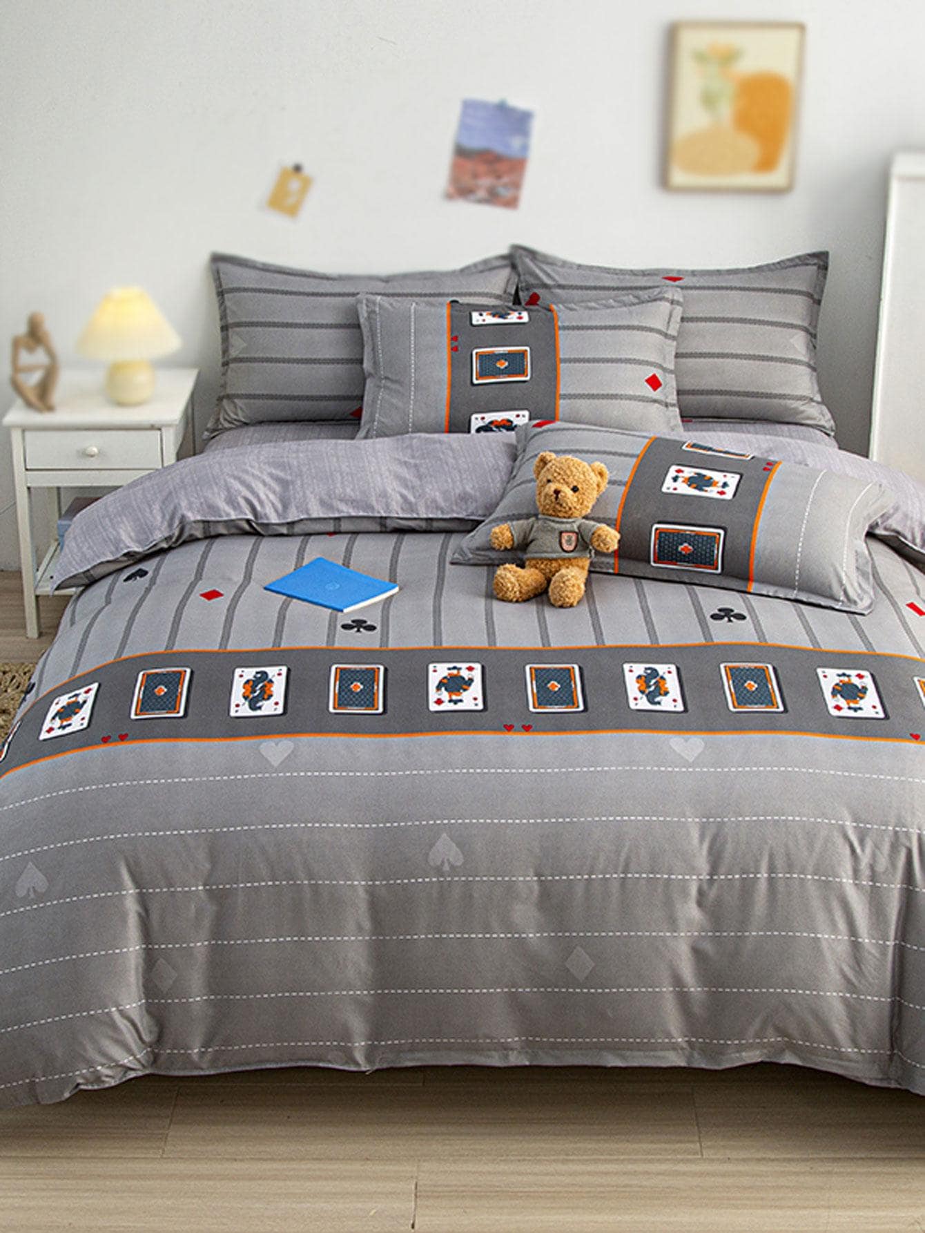 幾何樣式被套不附帶內芯 - 彩色 - 查看 1