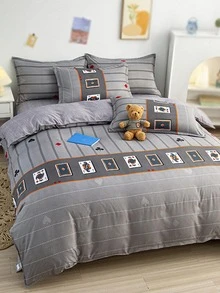 幾何樣式被套不附帶內芯 - 彩色 - 查看 2