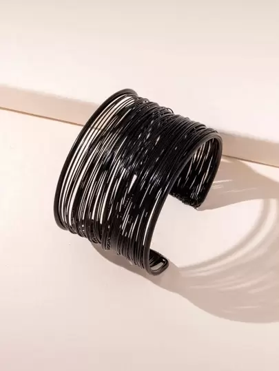 件女士簡約金屬時尚精緻開口袖口裝飾手鍊