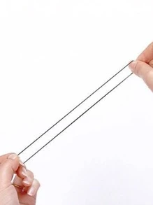 500 chiếc Dây buộc tóc trong suốt thông thường - màu đen - Xem 4