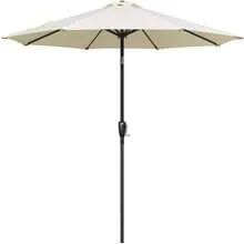Simple Deluxe 9ft Outdoor Market Table Patio Umbrella with Button Tilt and 8 Sturdy Ribs for Garden,  Beige - Màu be - Xem 2