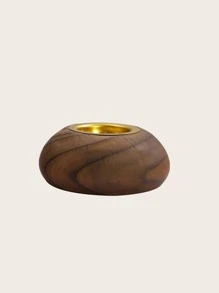 1pc Wooden Pattern Incense Burner - Brown - View 9