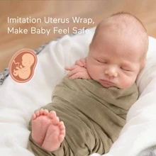 Momcozy Muslin Swaddle Blankets 4-Pack ,47 X 47 Inches - màu nâu - Xem 4