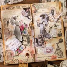 have a good day 60 cái Giấy ghi nhớ hoa văn hỗn hợp, In khinh khí cầu hiện đại Giấy chất liệu di động cho trường học, học sinh - màu đen - Xem 8