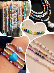 150pcs/set Casual 4mm Bead DIY Jewelry Accessory For Women For DIY Jewelry Making