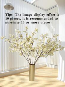 Cành hoa anh đào nhân tạo lớn 40,5 inch, thân cây hoa anh đào lụa giả, bình hoa anh đào giả, đồ trang trí bàn tiệc cưới tại nhà, bình hoa trang trí DIY - trắng - Xem 6