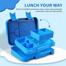 Fiambrera, Caja Bento 750ml - Azul - Ver 5