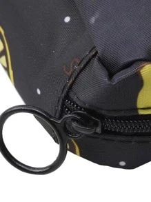 1pc Lemon Pattern Sanitary Napkin Storage Bag For Travel Storage Bag,Makeup Bag,Cosmetic Bag,Vacation Organizer,Large Capacity Makeup Organizer Makeup Case, For Lipstick, Brush, Skincare, Mobile Phone, Coin, Small Items, For Home,Gift,Vacation And Festival Halloween Christmas Multifunctional Use,Boho Vibes