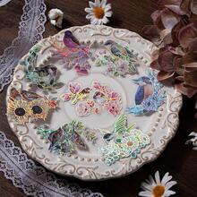 have a good day 20 cái Nhãn dán các loại họa tiết chim, Decal hiện đại cho học sinh - Màu xanh lam - Xem 5